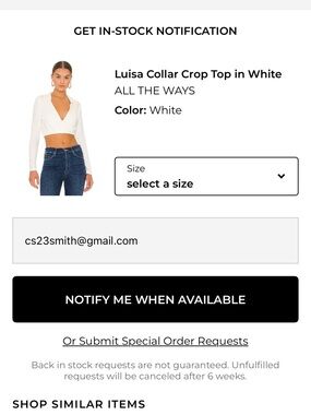 ALL THE WAYS Luisa V-Neck Collar Crop Top in White